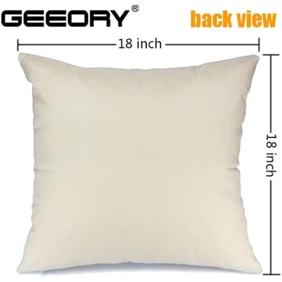 Set of 4 Halloween Pillow Covers 18x18 inch - Pumpkin & Ghost Trick or Treat Déc - Picture 6 of 7